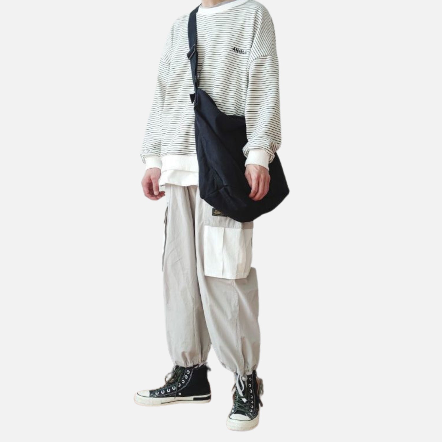 Large-Capacity Canvas Shoulder Bag