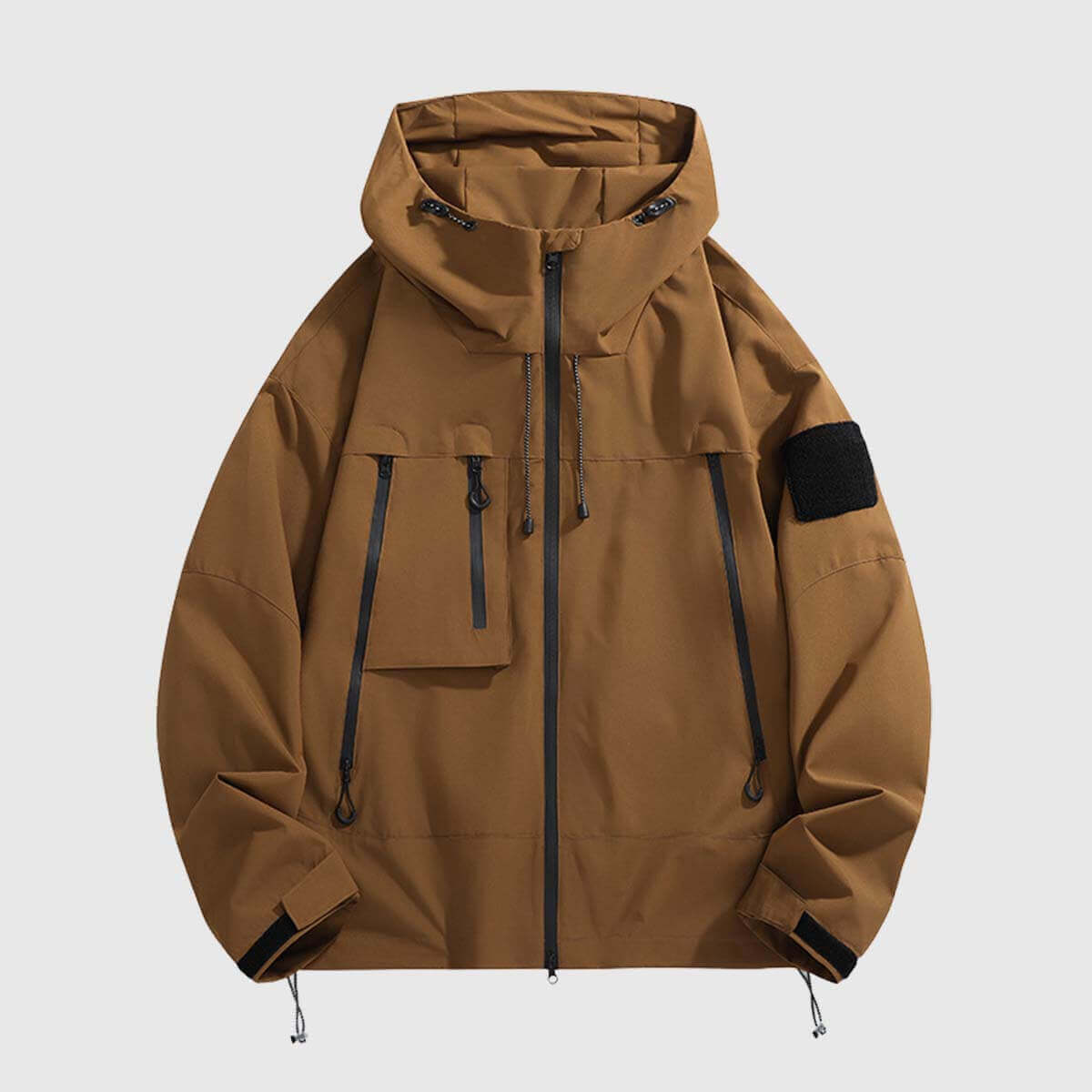 Chaqueta impermeable con capucha y uso general