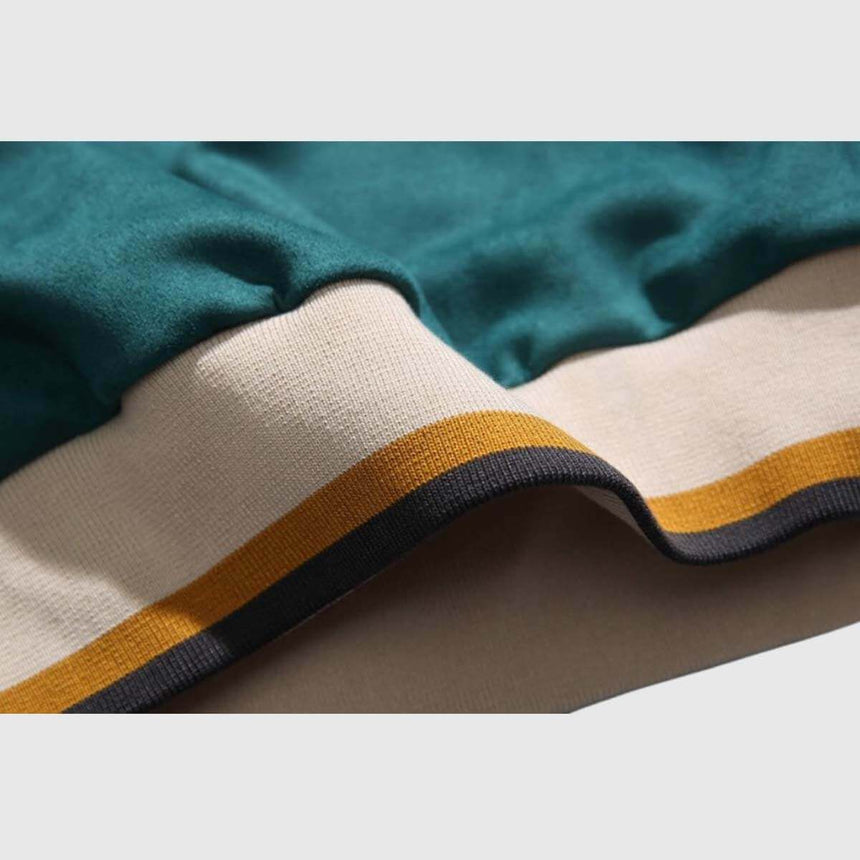 Sudadera retro con bloques de color