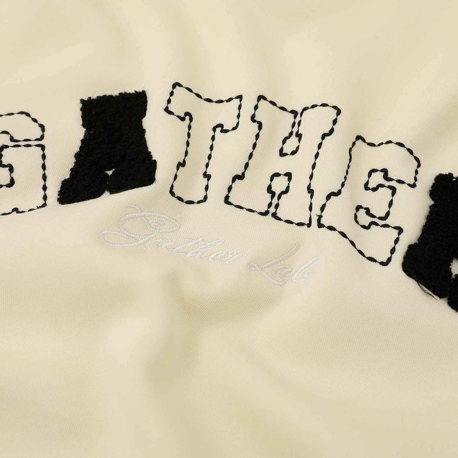 Embroidered Letter Hoodie