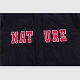 Camisetas de béisbol sólidas Nature