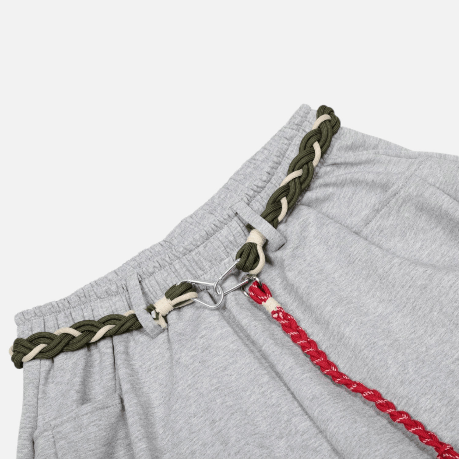 Woven Belt Wide-Leg Pants