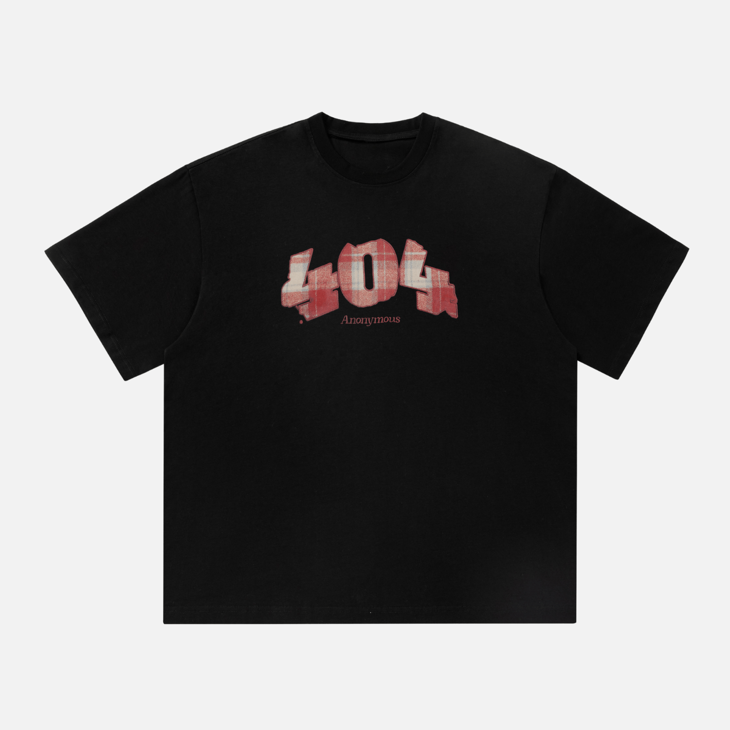 Plaid Graphic Cotton T-Shirt