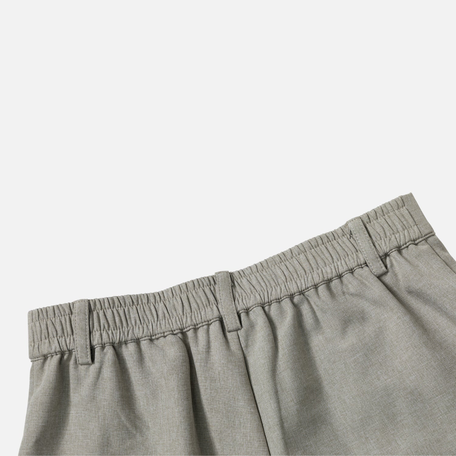 Linen-Texture Bermuda Pants
