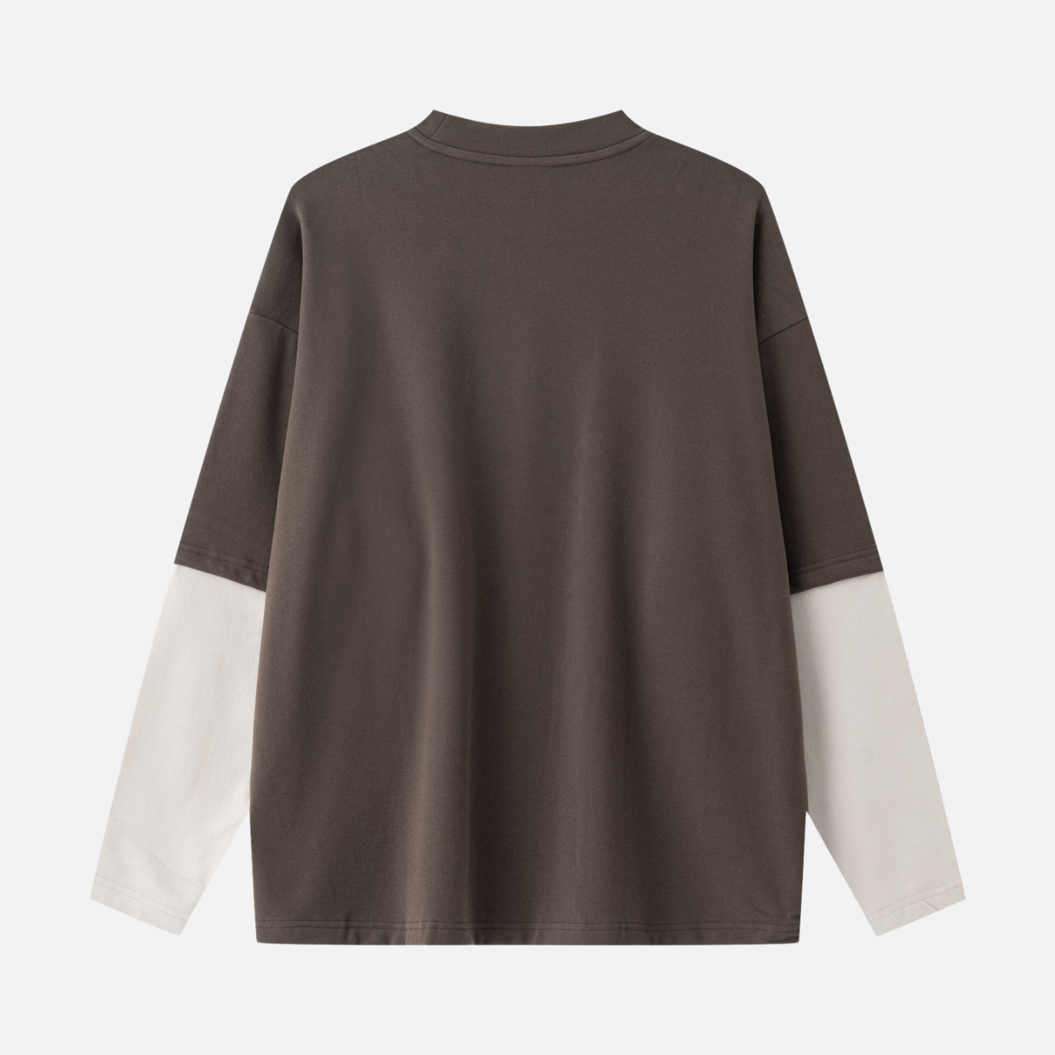 Layered Coral Fleece Long Sleeve Tee