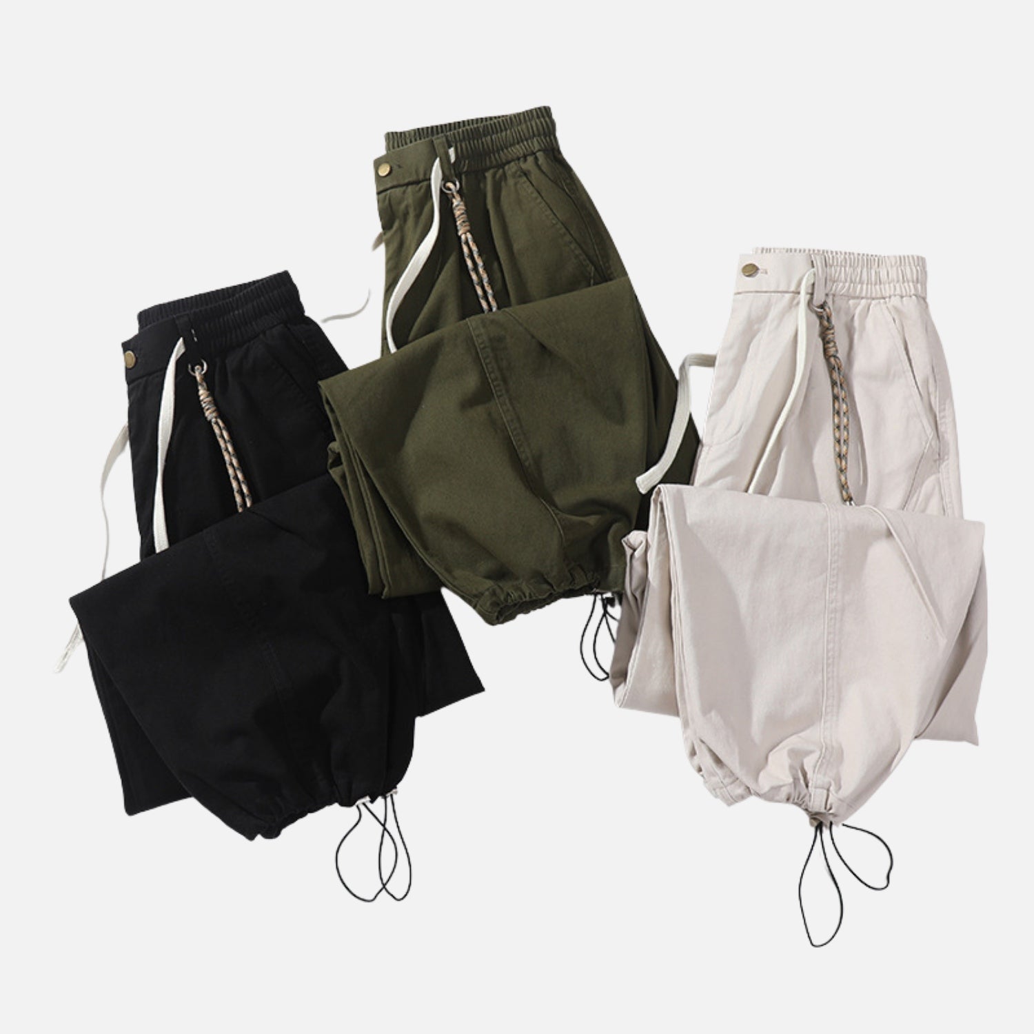 Stitched Casual Cargo Pants