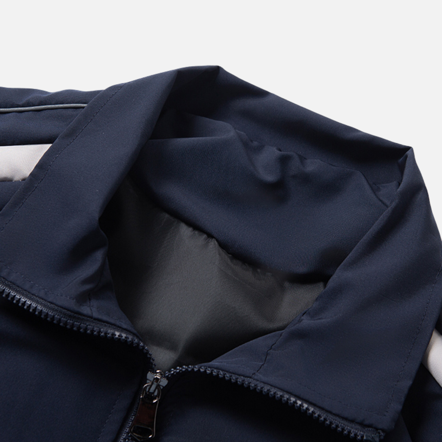 Patchwork Stand Collar Jacket