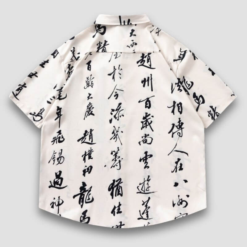 Calligraphy Print Shirts
