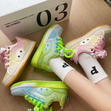 Zapatillas deportivas con bloques de color Dopamine