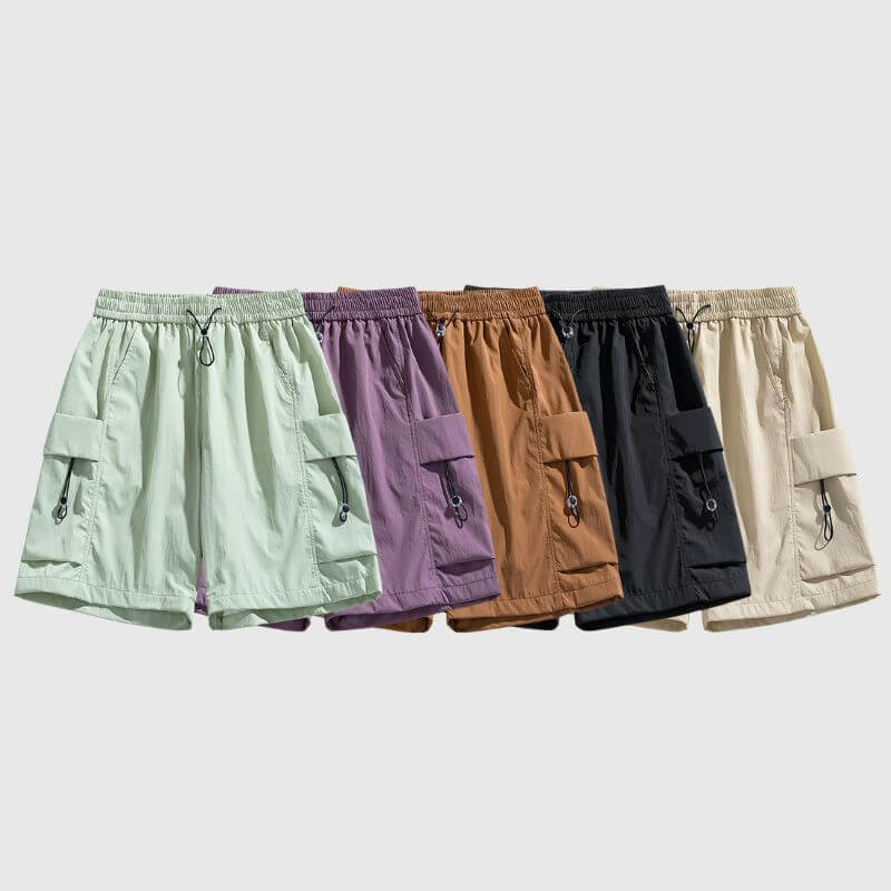 Ice Silk Drawstring Shorts