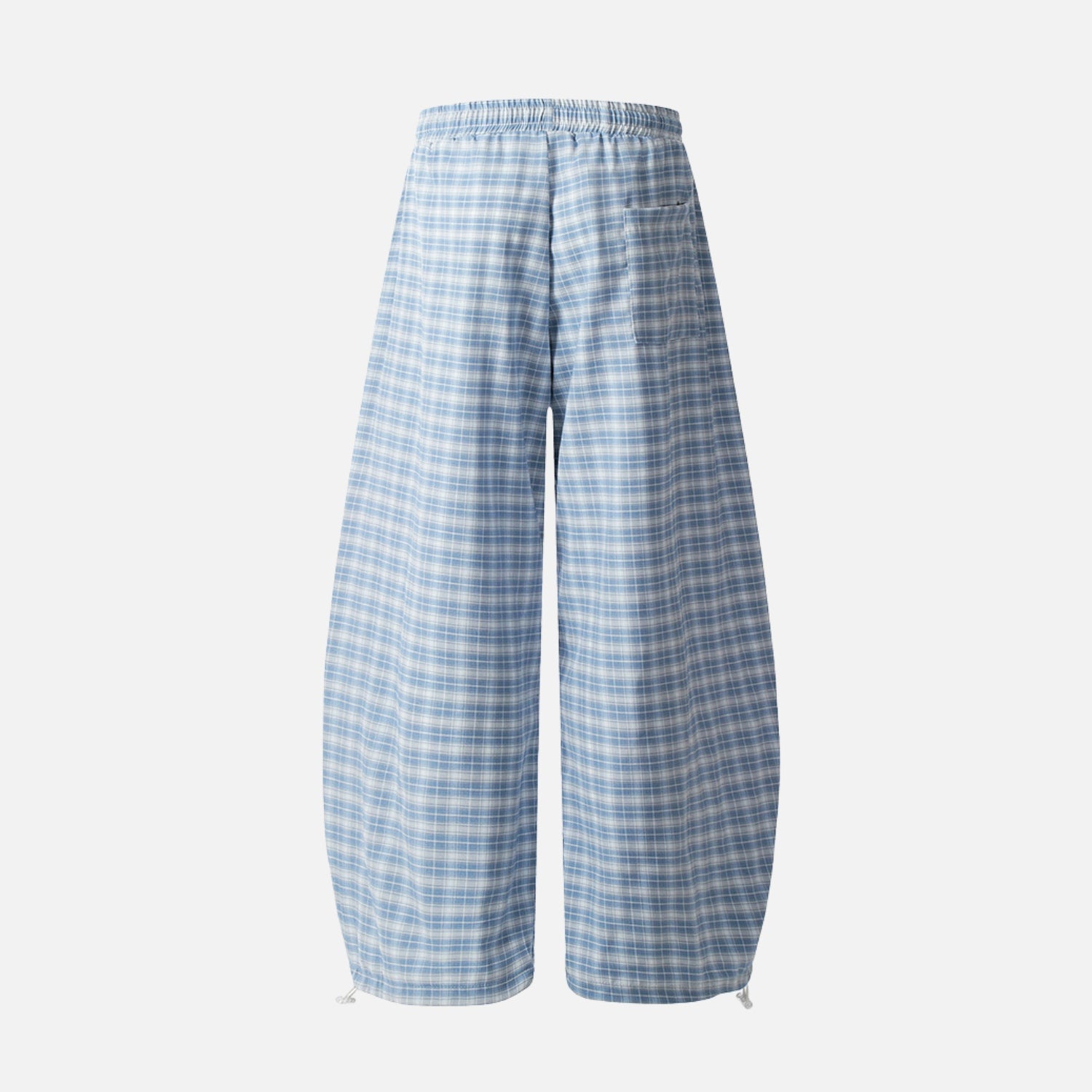 Plaid Slouchy Slant Baggy Pants