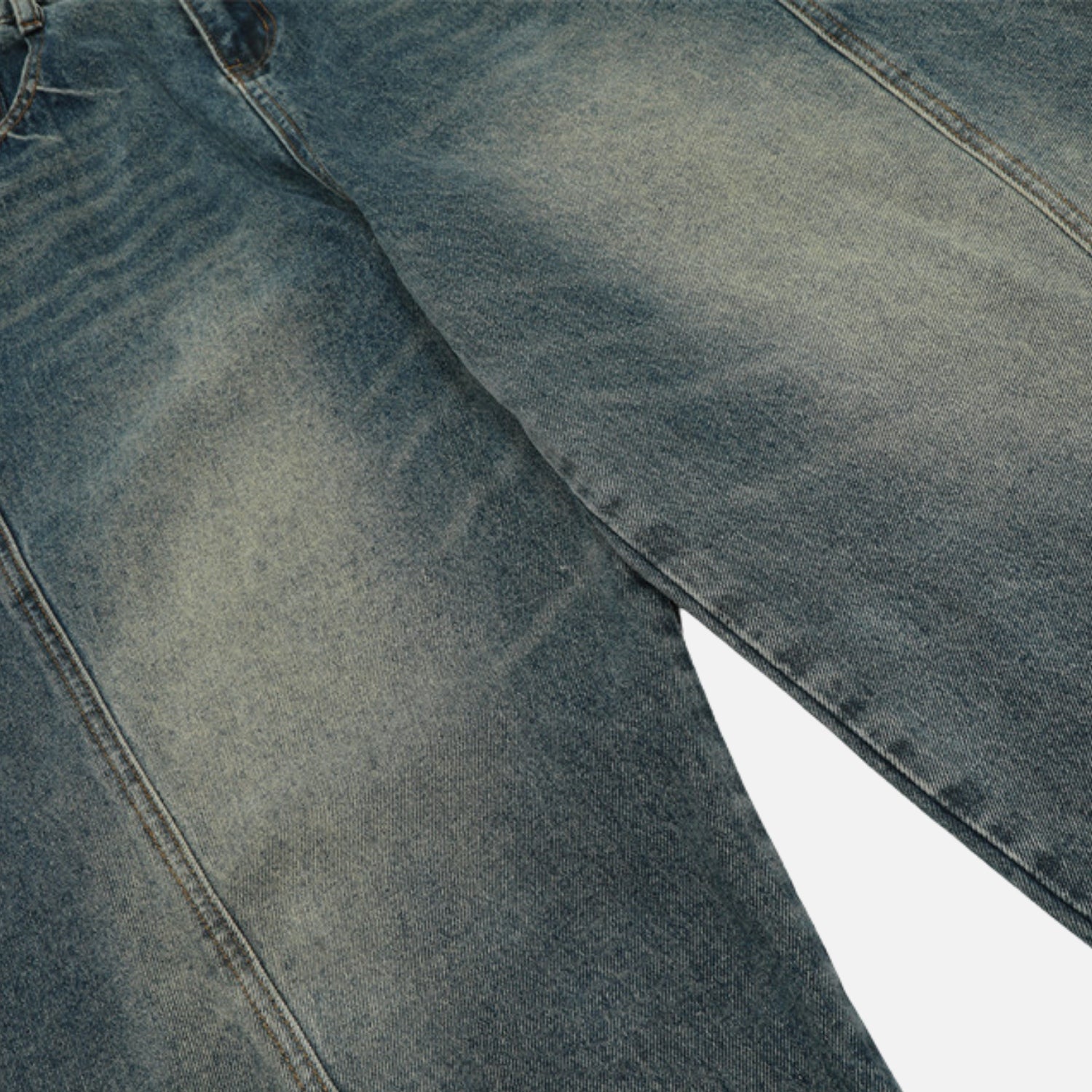 Washed Blade Baggy Jeans
