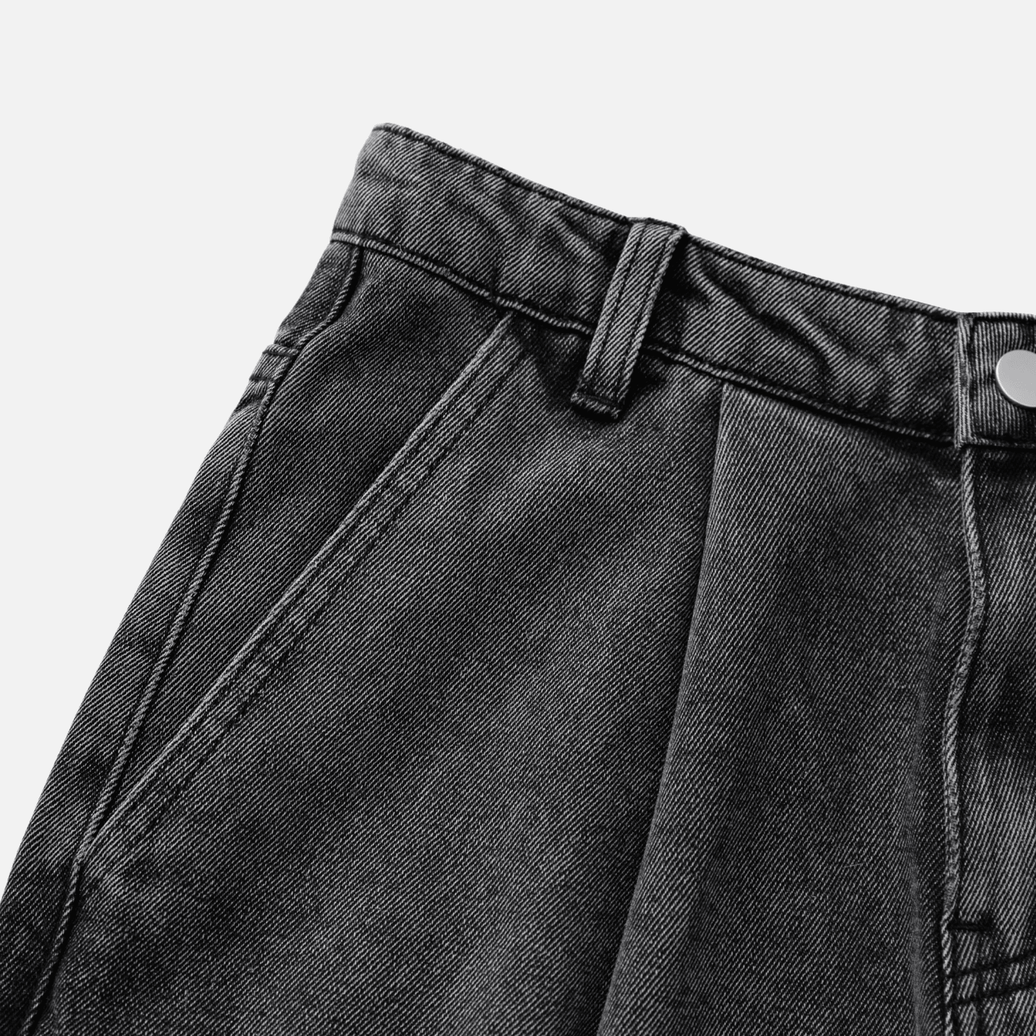 Washed Vintage Denim Pants