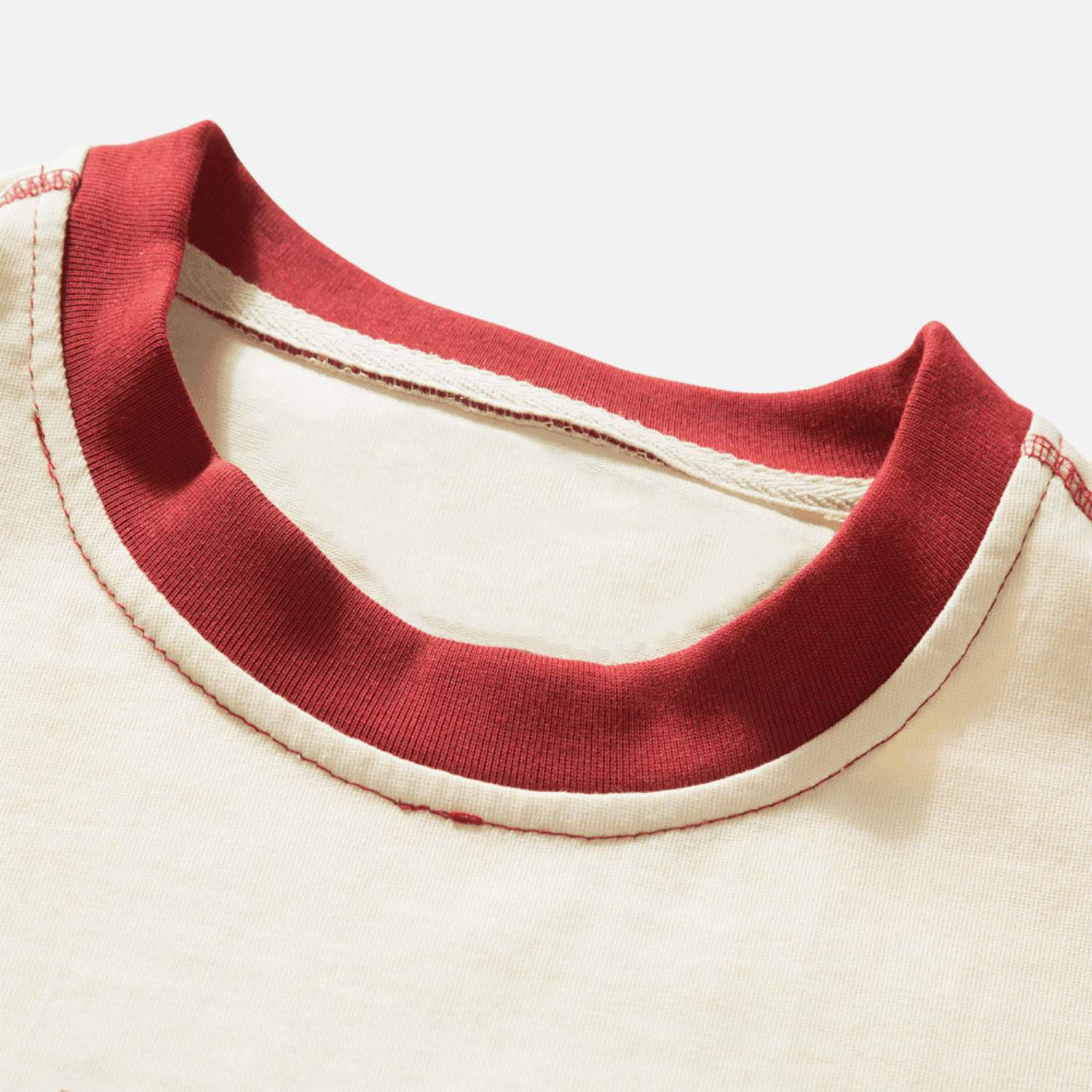 Vintage Letter Print ColorBlock Tee