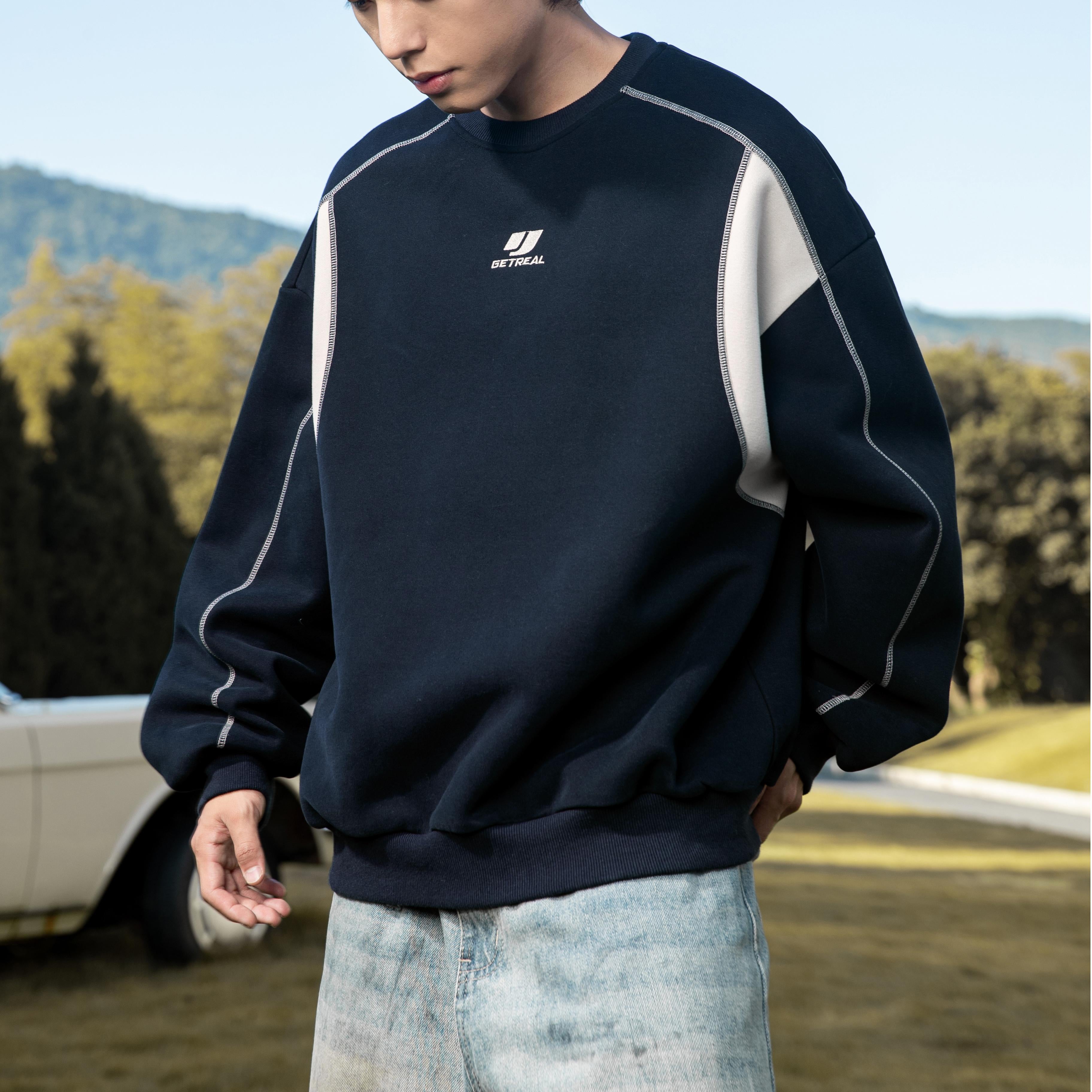 Colorblock Stitch Heavyweight Sweatshirt