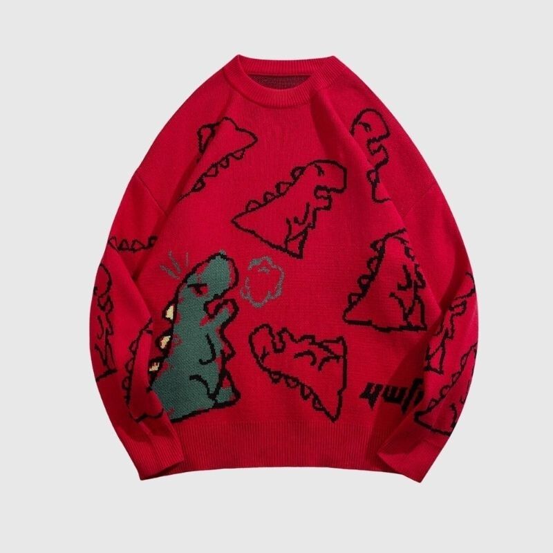 Suéter estampado de dinosaurios