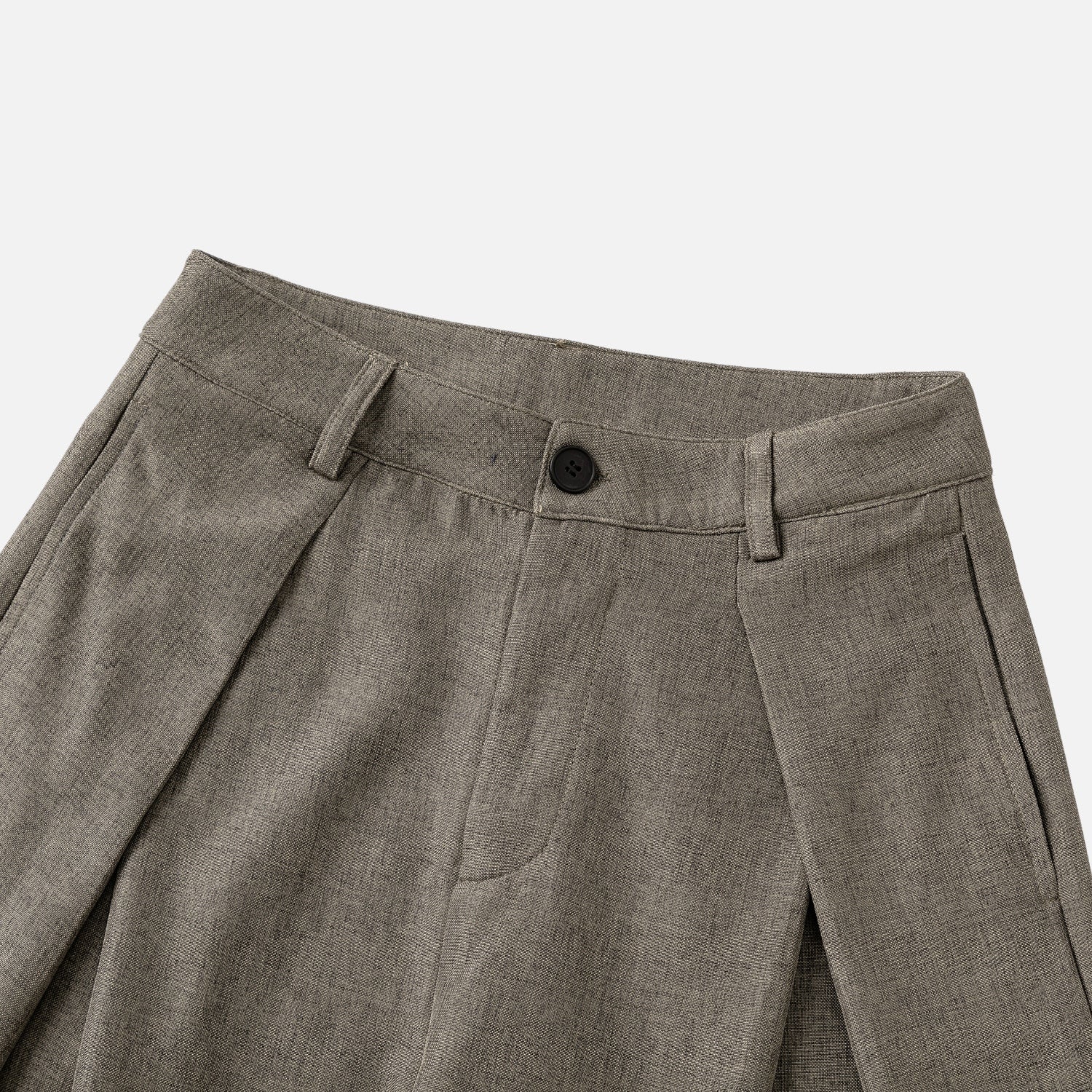 Elegant Pleated Texture Trousers