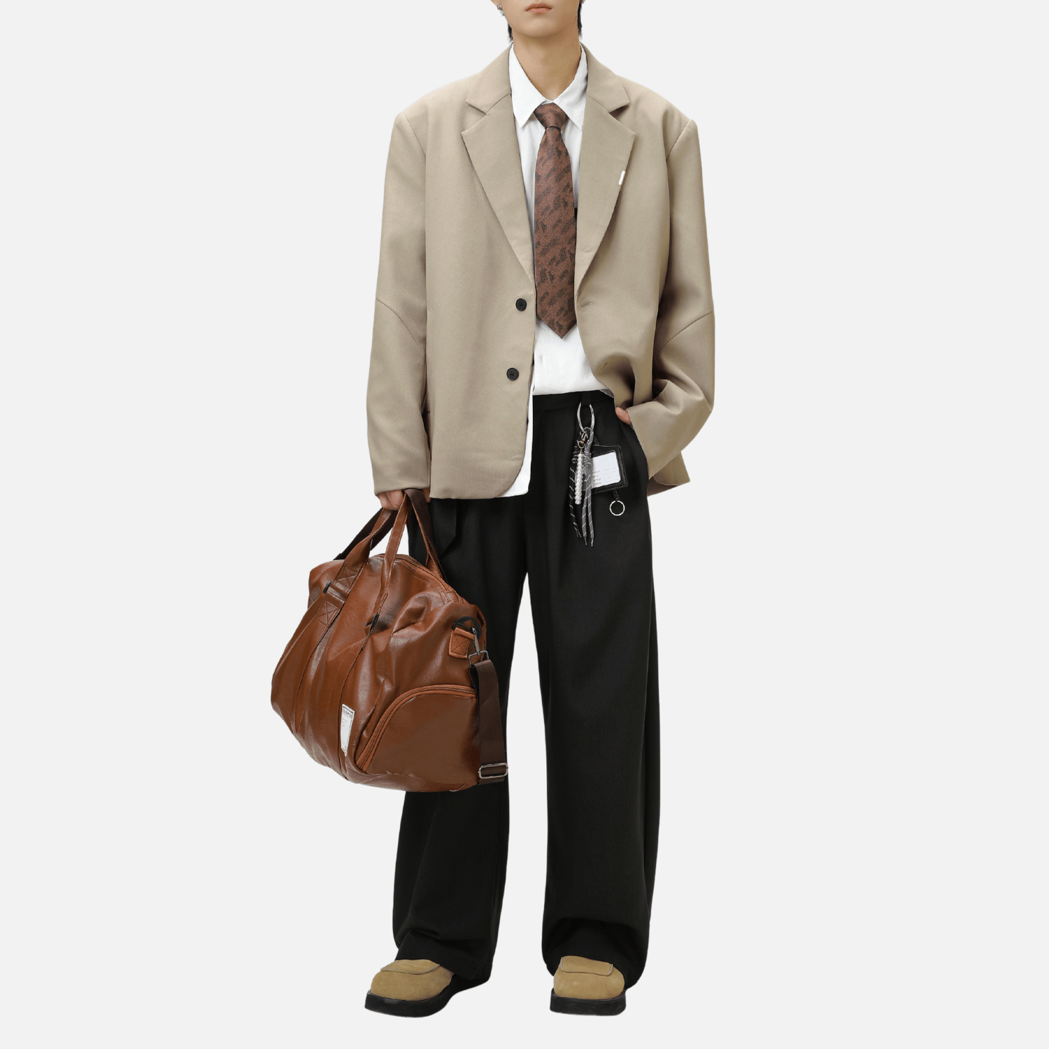 Patchwork Design Retro Blazer