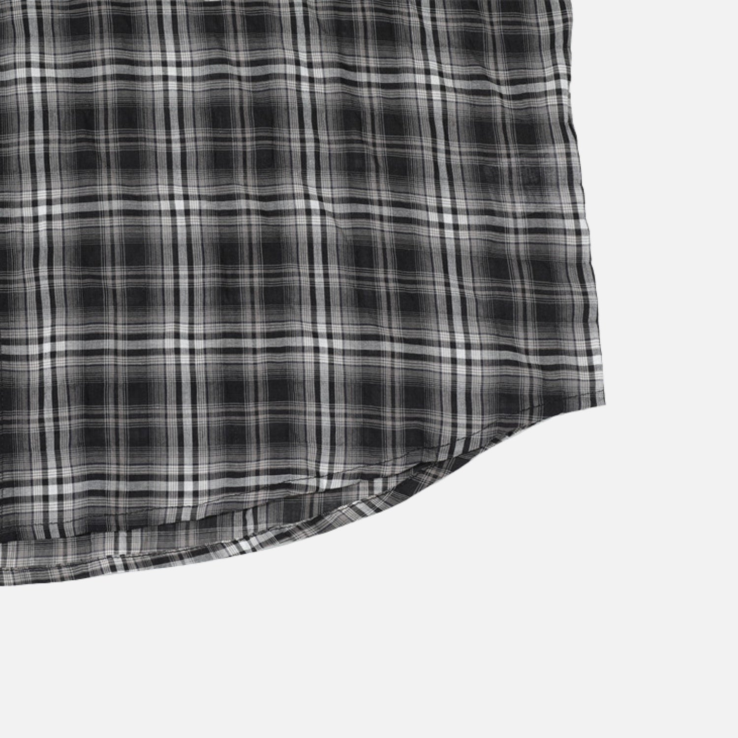 Plaid Hooded Cotton Shirt