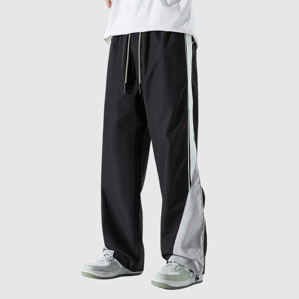 Pantalones deportivos casuales con bloques de color para unisex