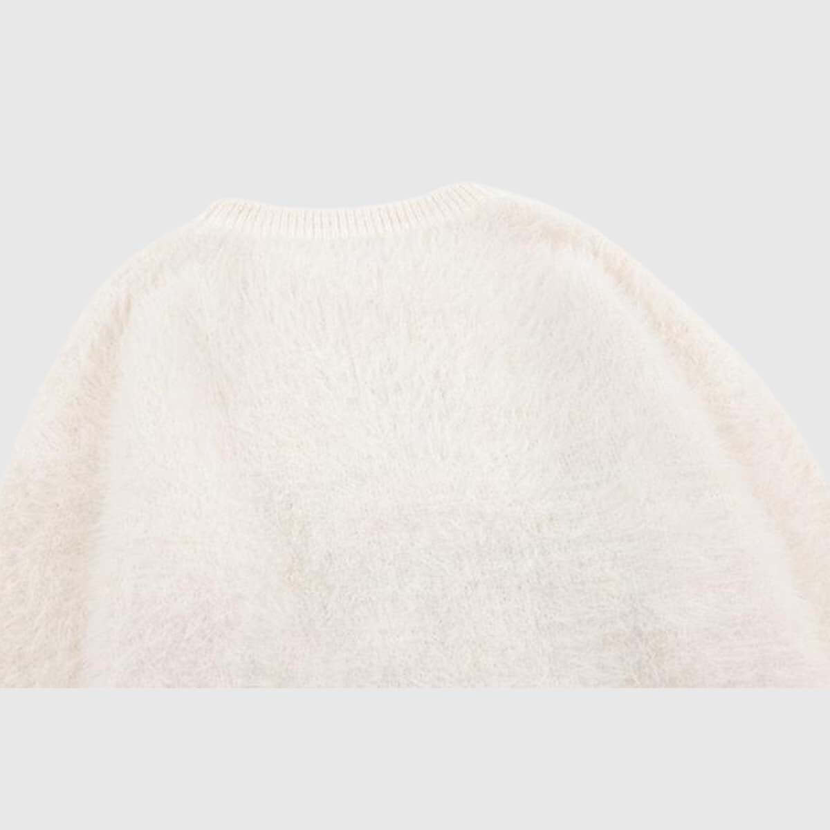 Pullover mit flauschigem Katzen-Design