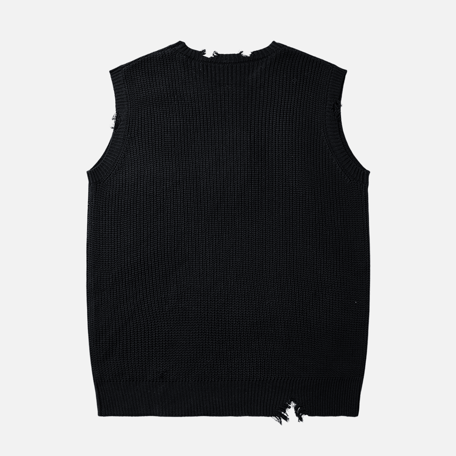 Skull Sleeveless Knit Sweater