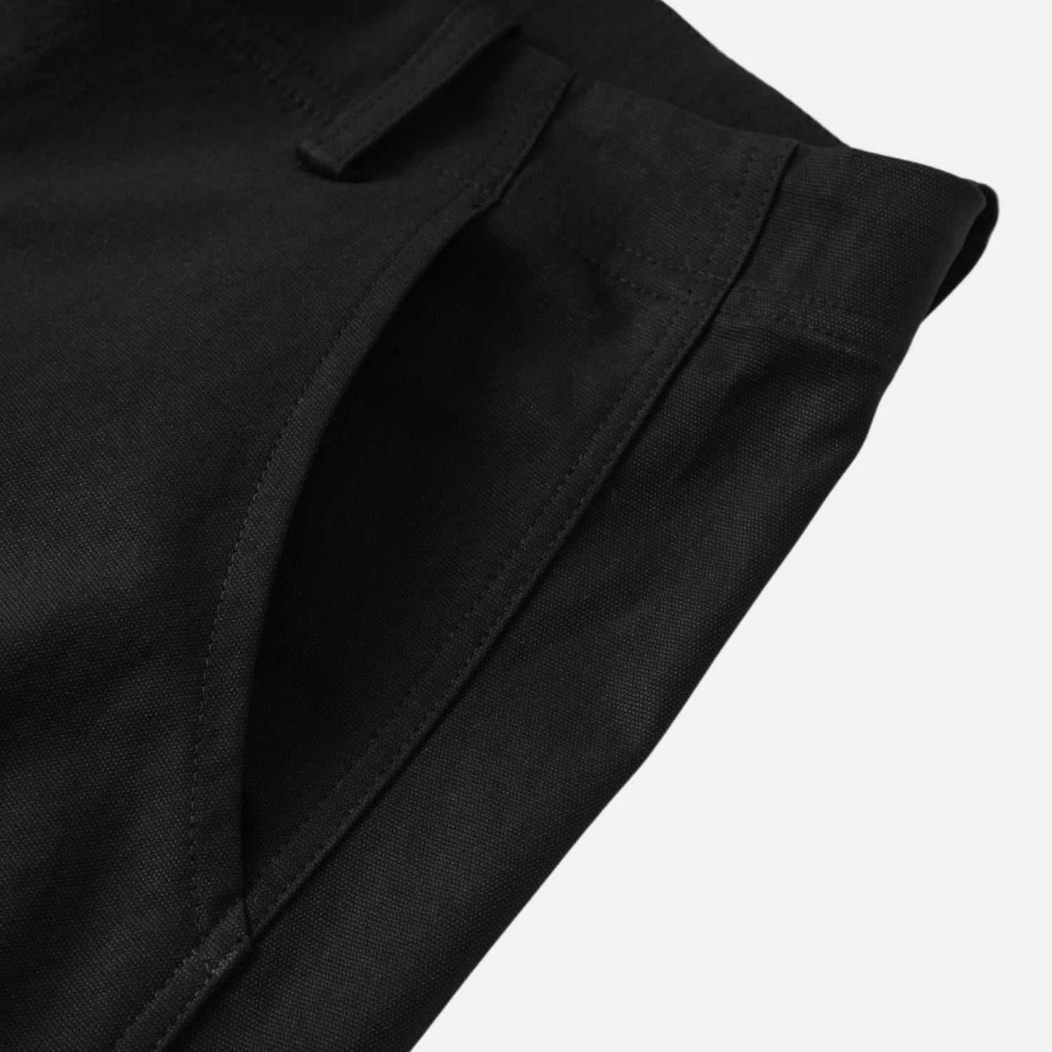 Pleated Slant Cargo Baggy Pants