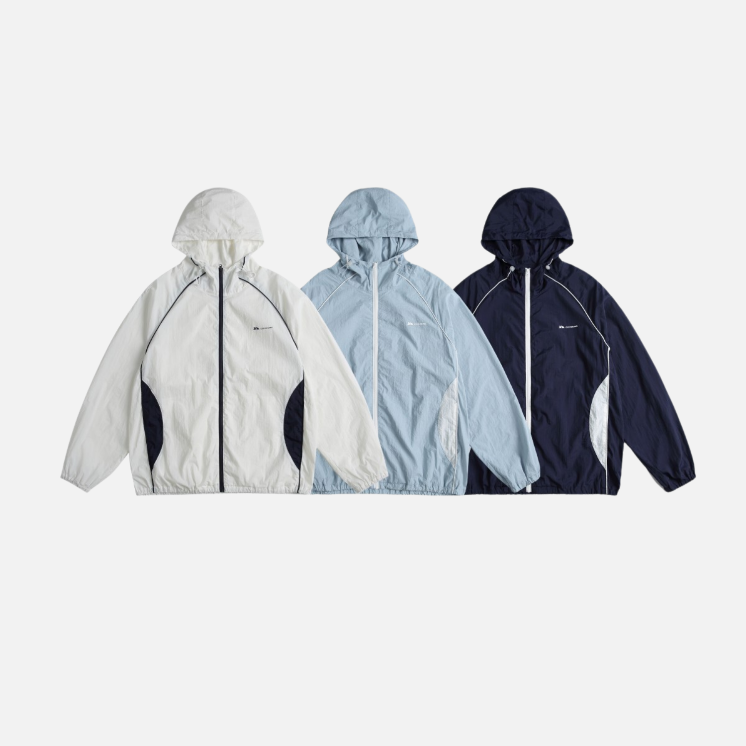 Colorblock Lightweight Hooded Windbreaker