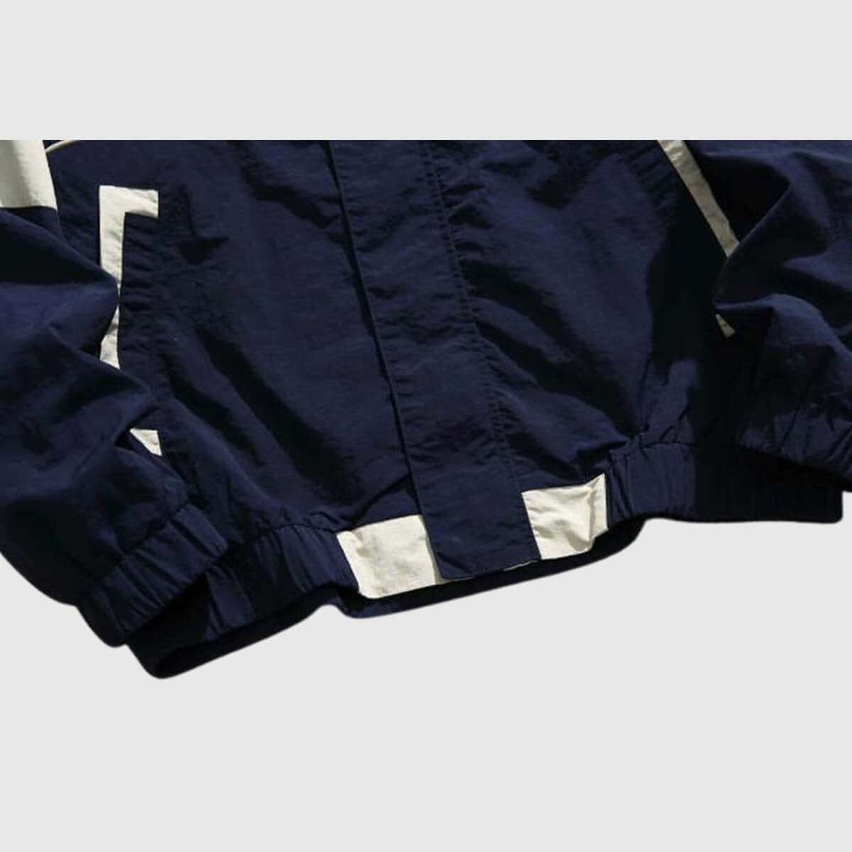Colorblock Stand Collar Jacket