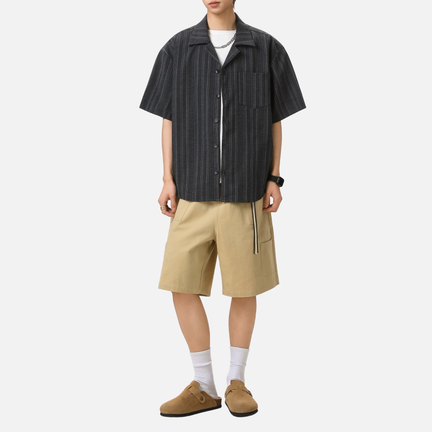 Retro Stripe Short Sleeve Shirt