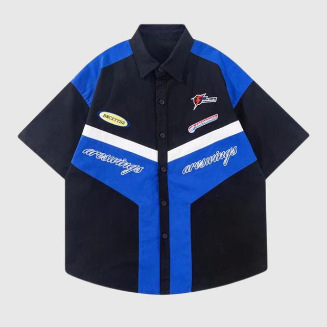 Camisa de retazos de carreras