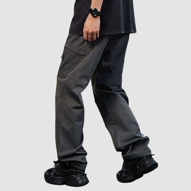 Pantalones cargo de pierna recta de estilo funcional