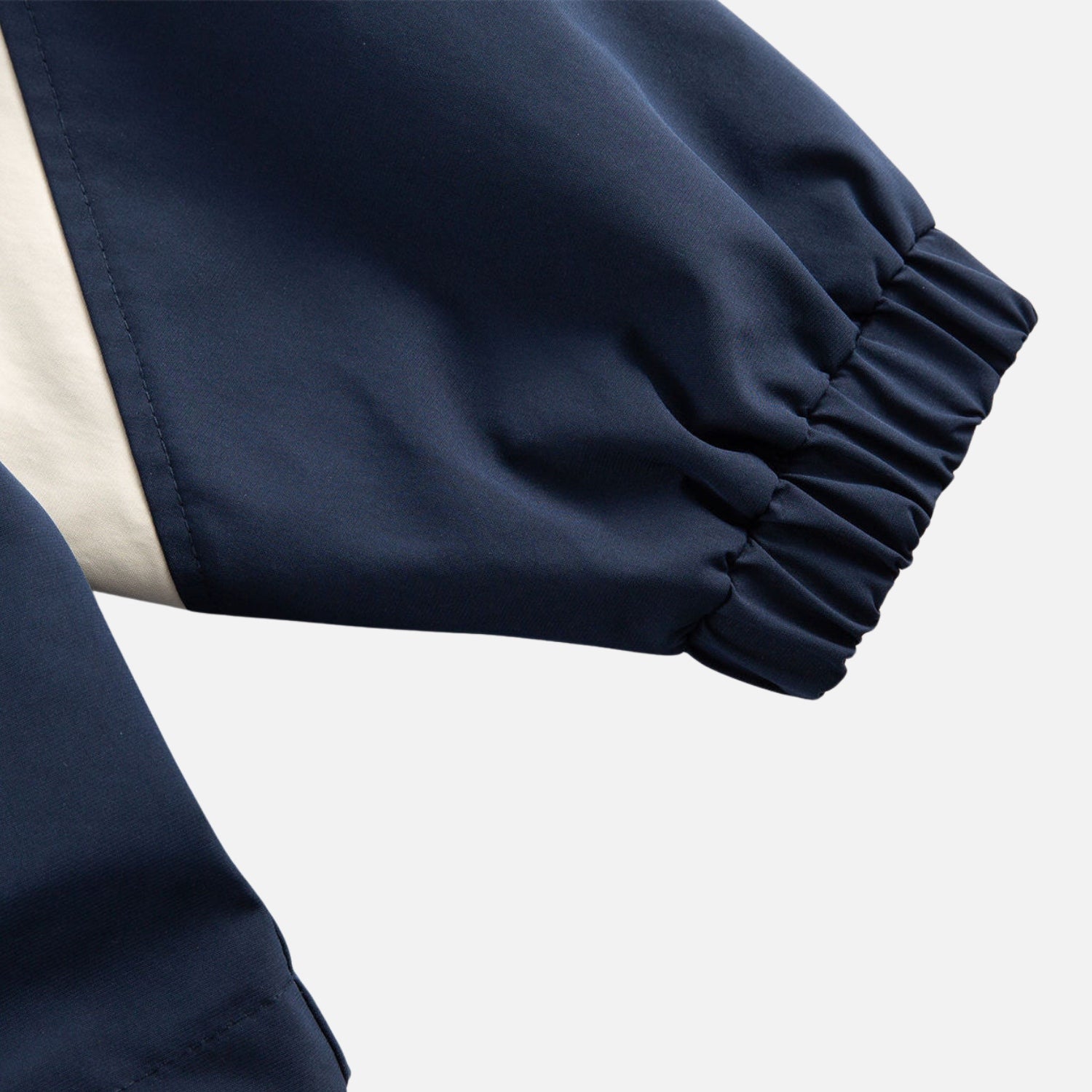 Vintage Striped Stand-Collar Track Jacket