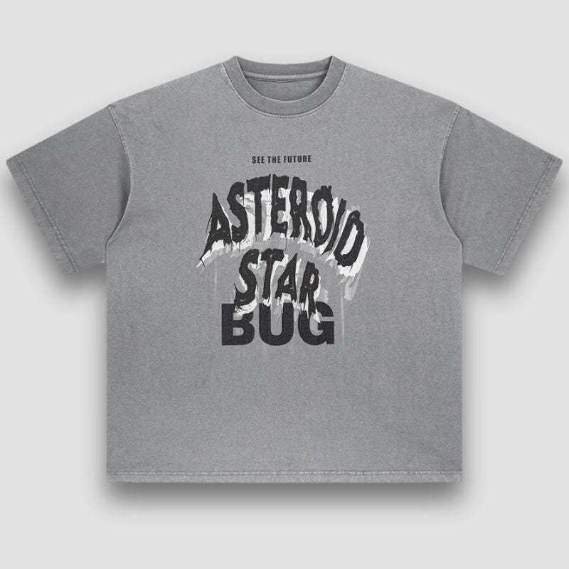 Camiseta con estampado lavado