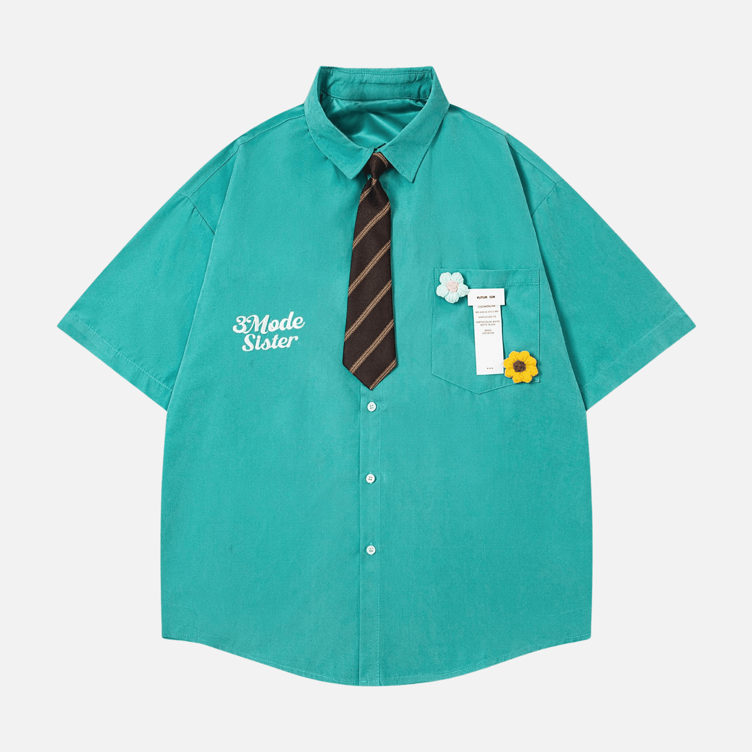 Japanese Retro Shirt with Tie