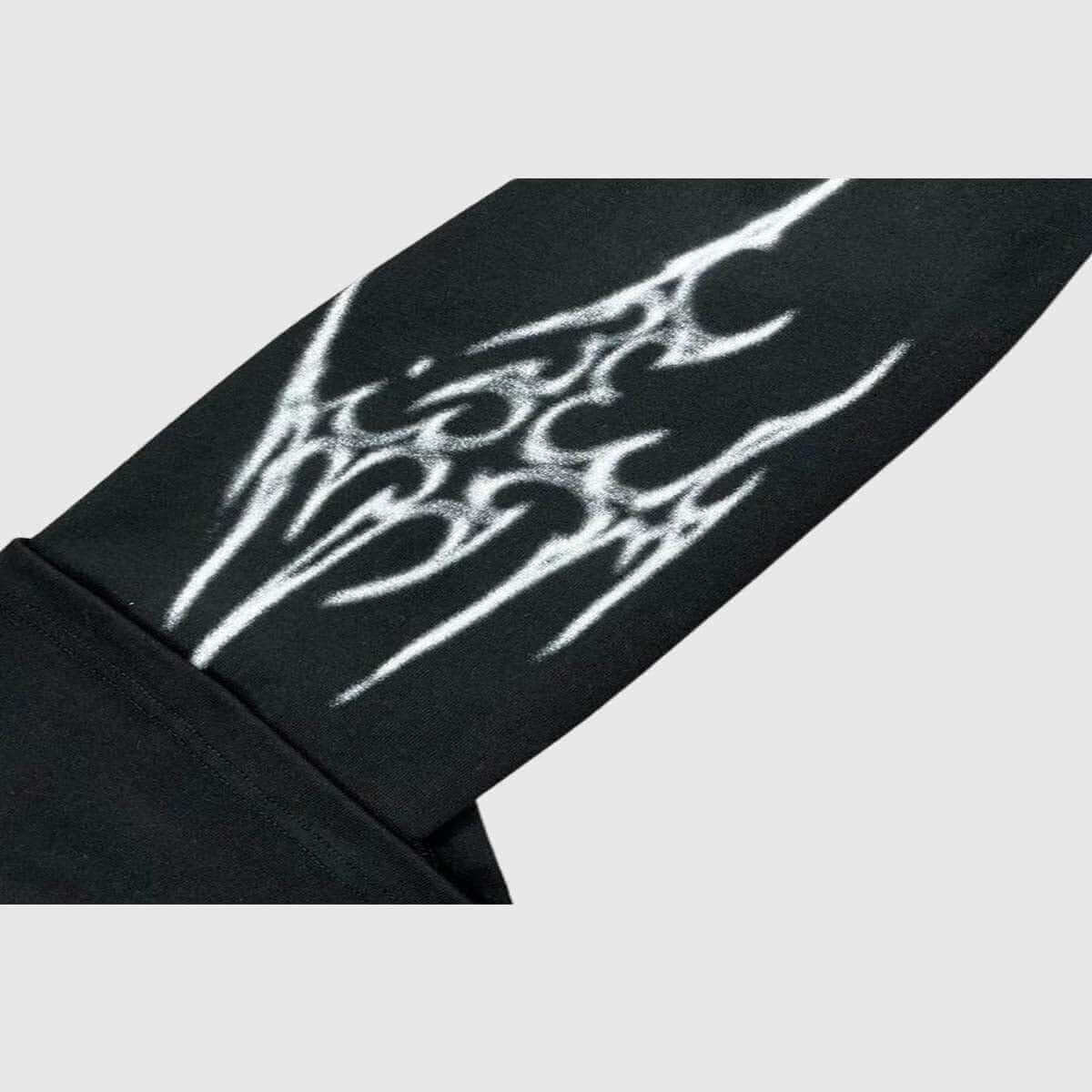 Sudadera con gráfico de ángel y espina