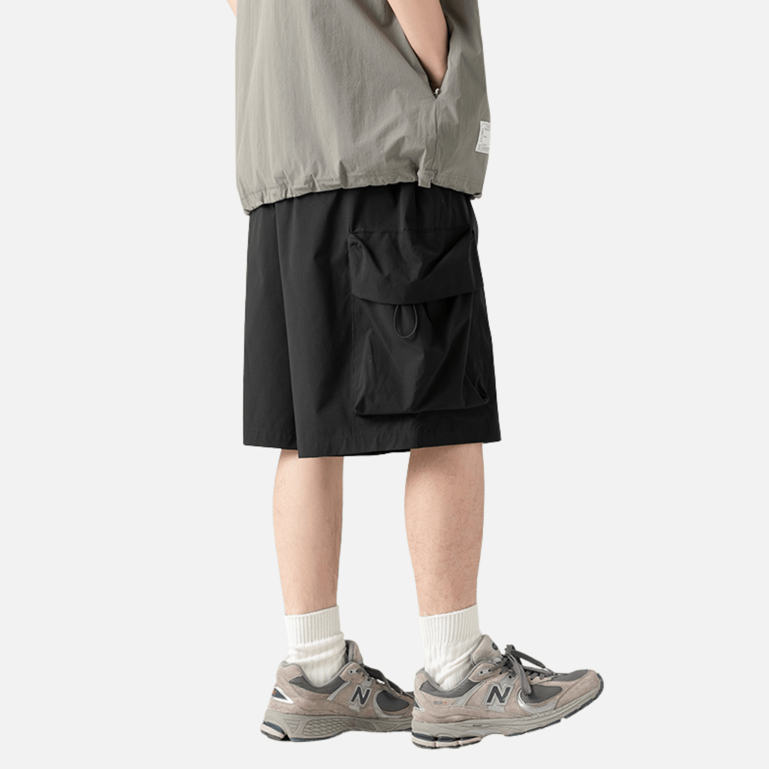 Pantalones cortos cargo con bolsillos grandes