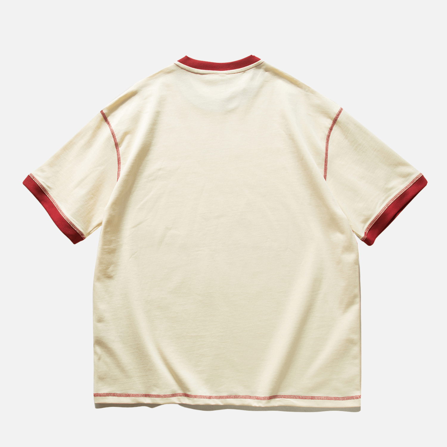 Vintage Letter Print ColorBlock Tee