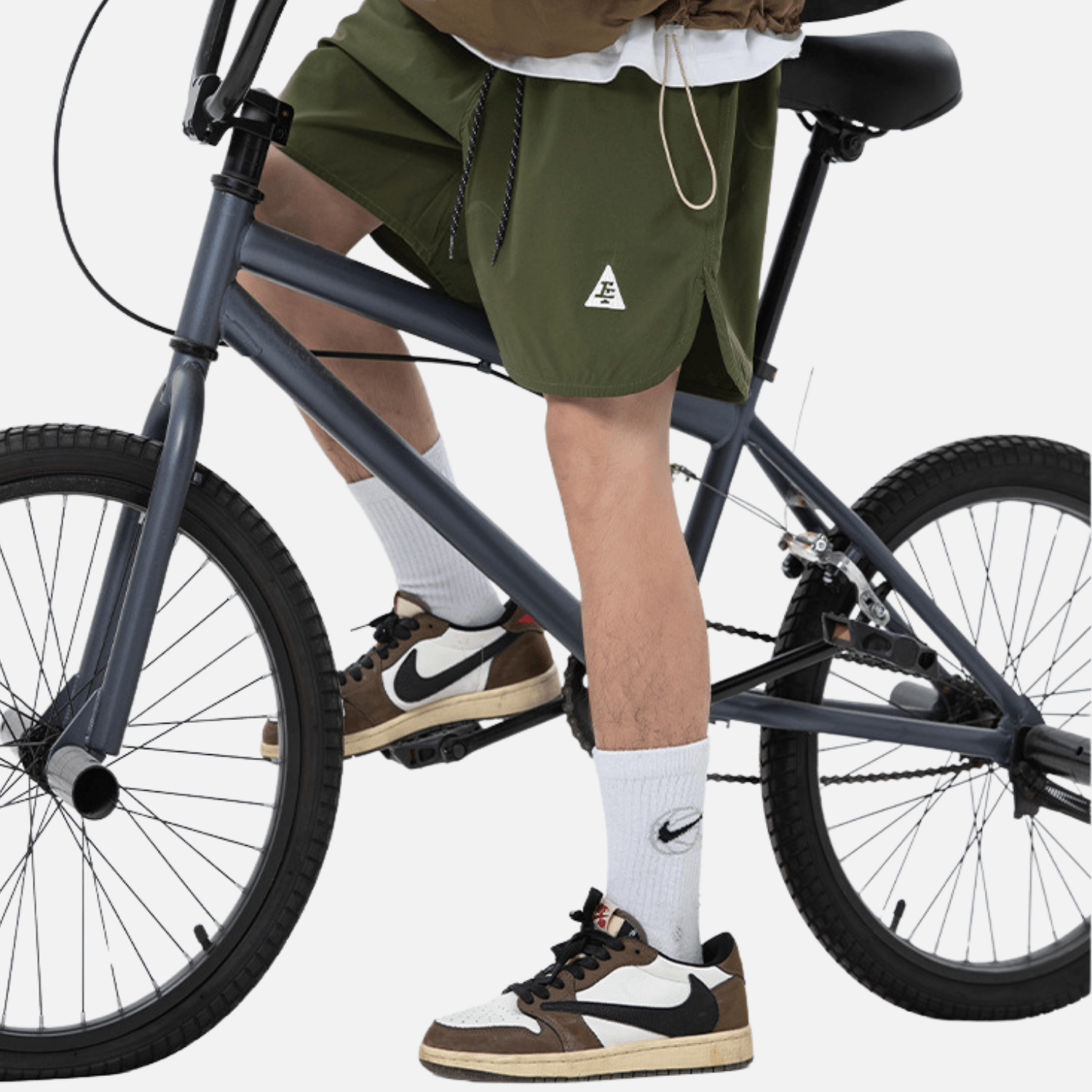 Curved Hem Pocket Shorts