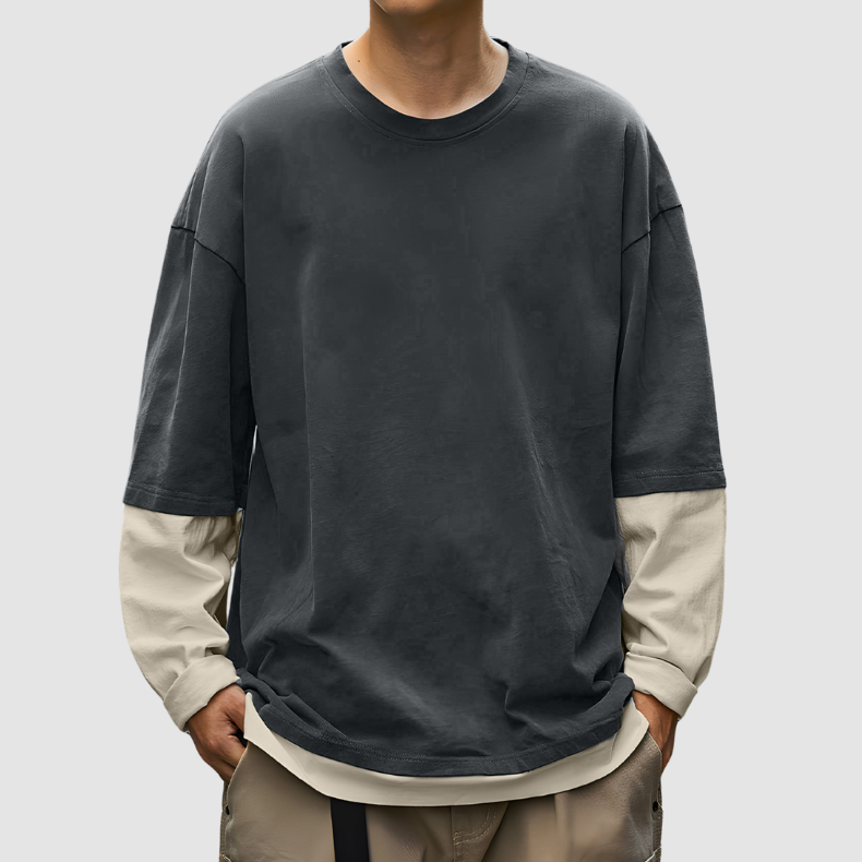 Sudadera estilo escalonado
