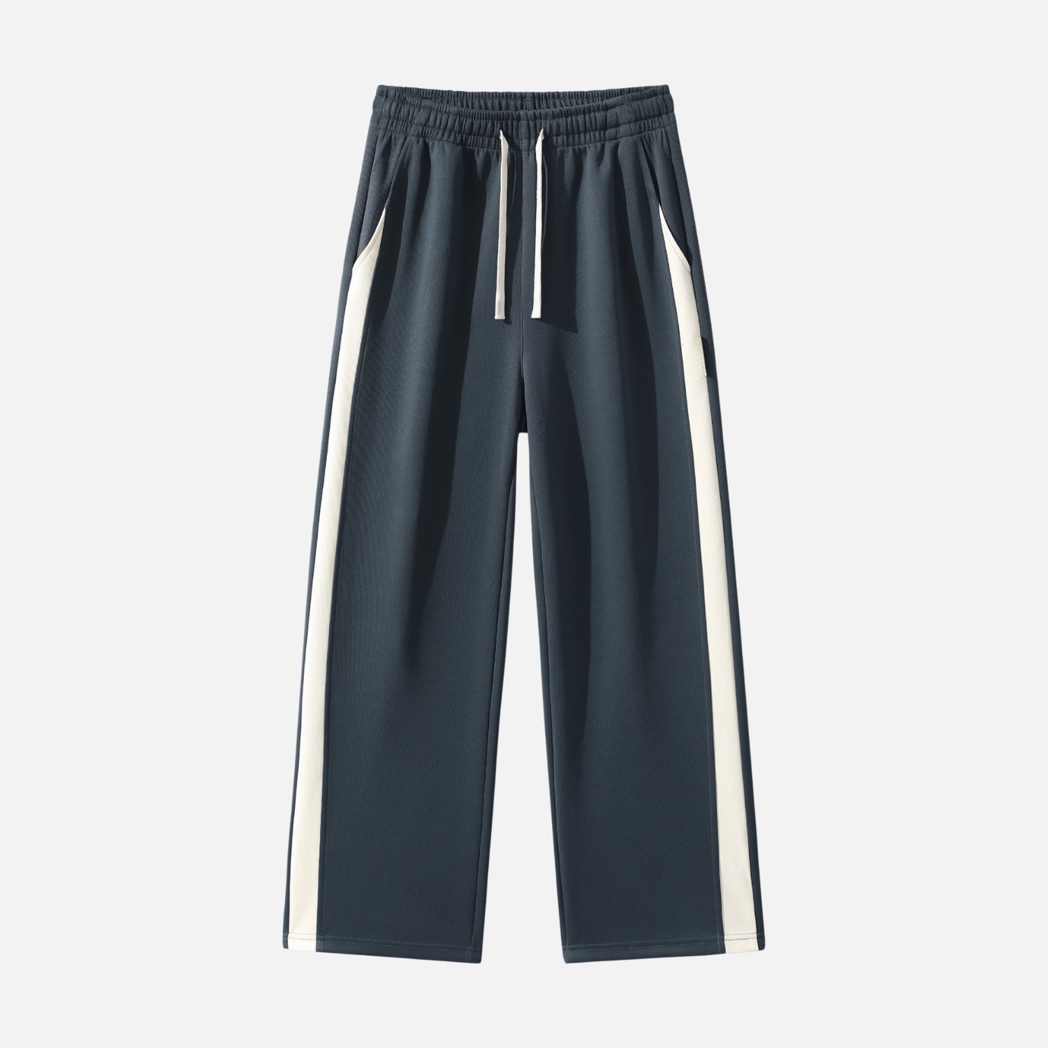 Colorblock Casual Straight-Leg Pants