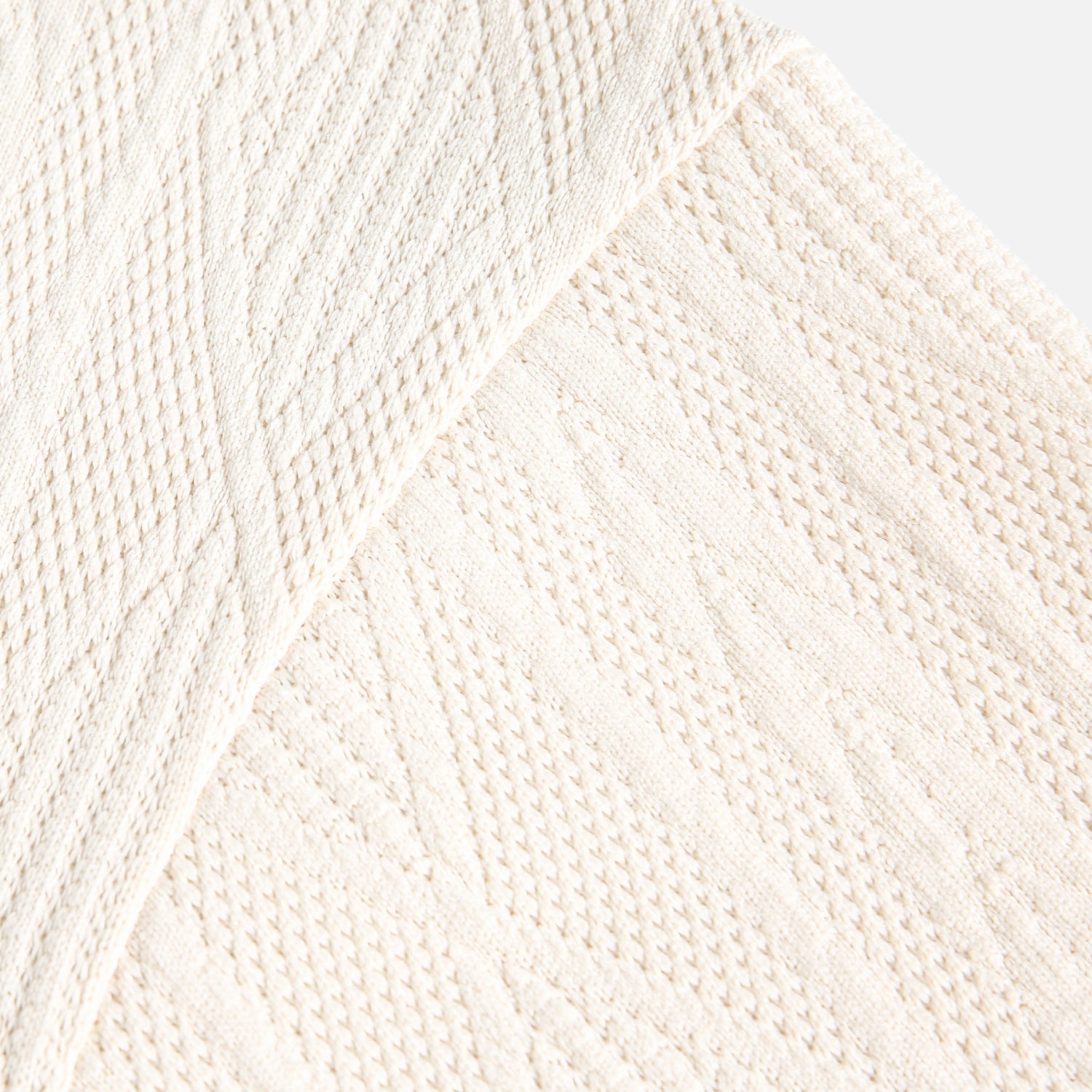 Heavy Jacquard Textured Polo Sweatshirt