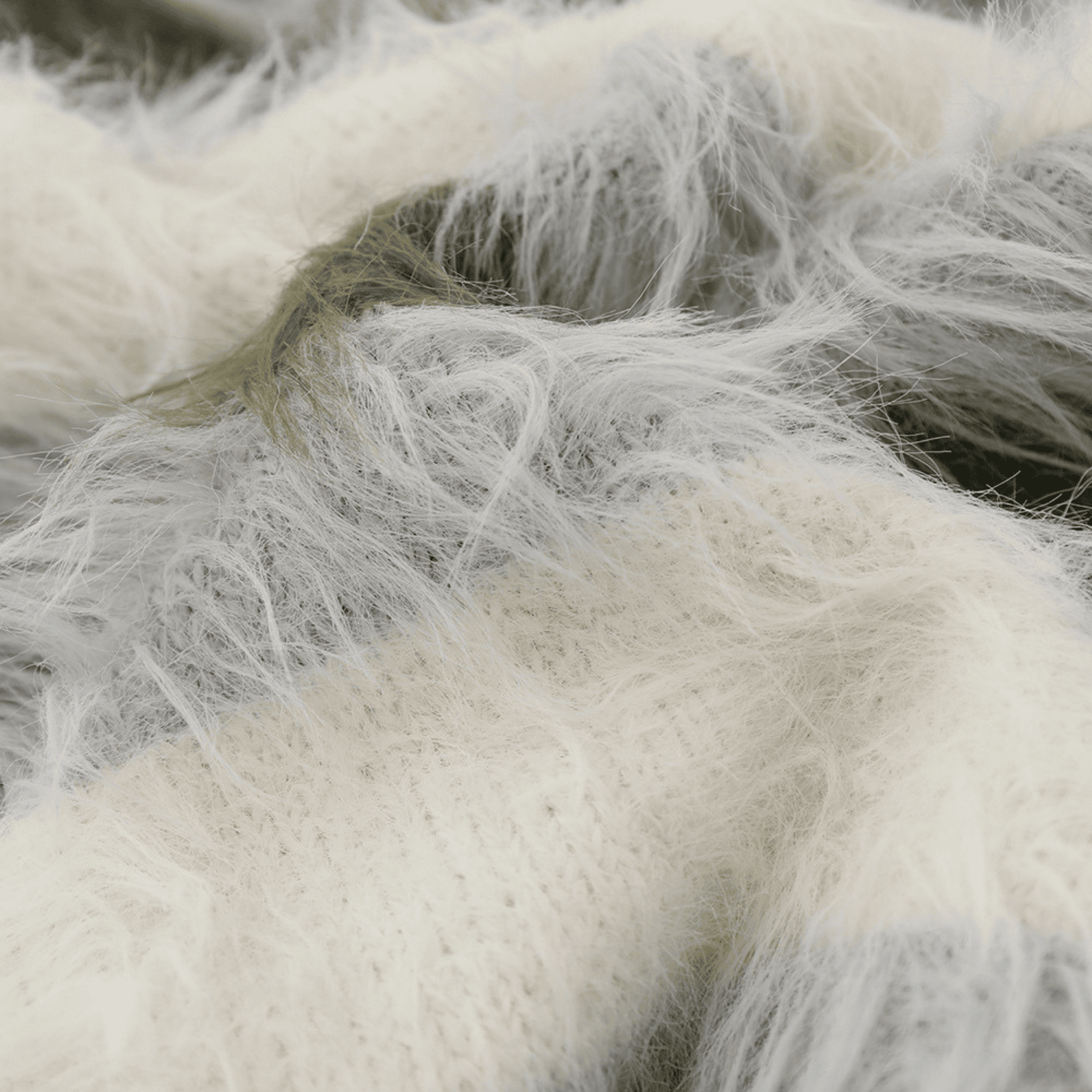 Striped Fleece-Lined V-Neck Sweater