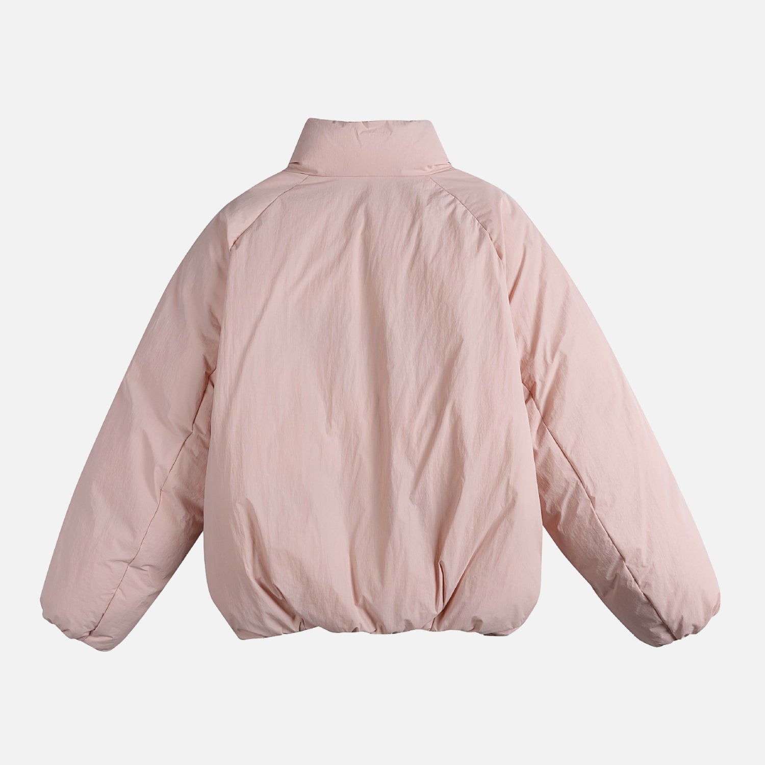 Minimalist Stand-Collar Puffer Jacket