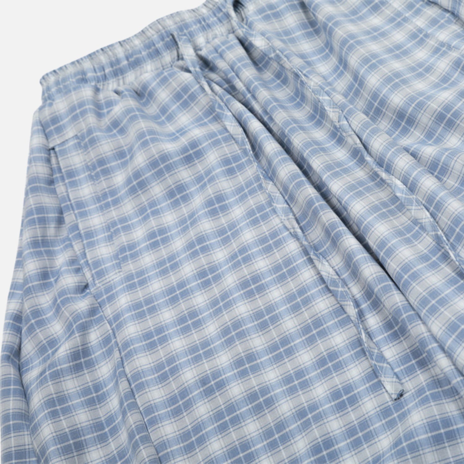 Plaid Slouchy Slant Baggy Pants