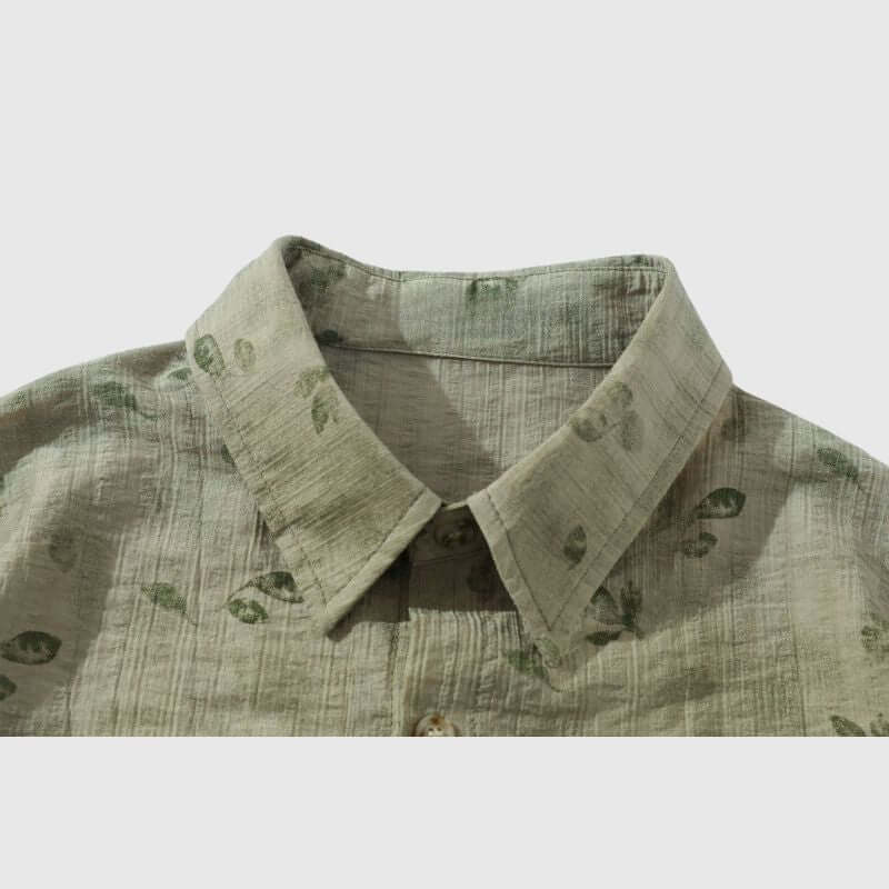 Camisas vintage con estampado floral completo
