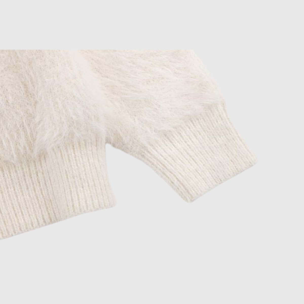 Pullover mit flauschigem Katzen-Design