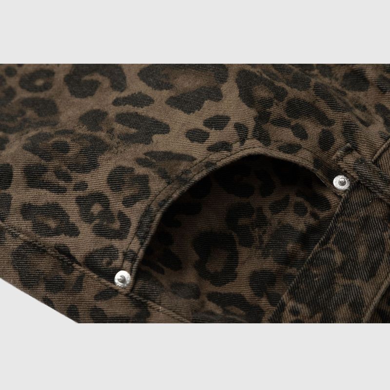 Vaqueros vintage de leopardo
