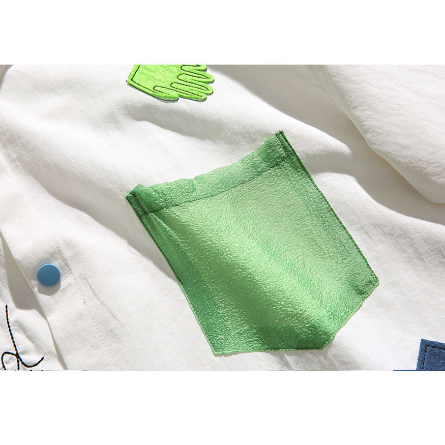 Colorful Cotton Patch Shirts