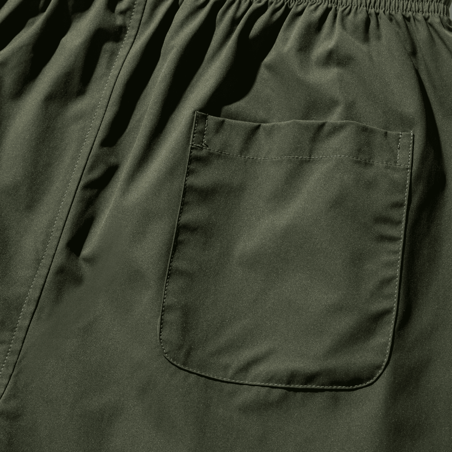 Curved Hem Pocket Shorts